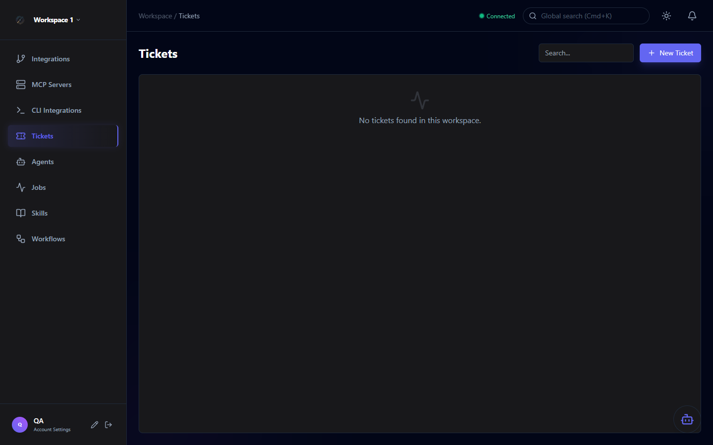 Orchestra workspace dashboard